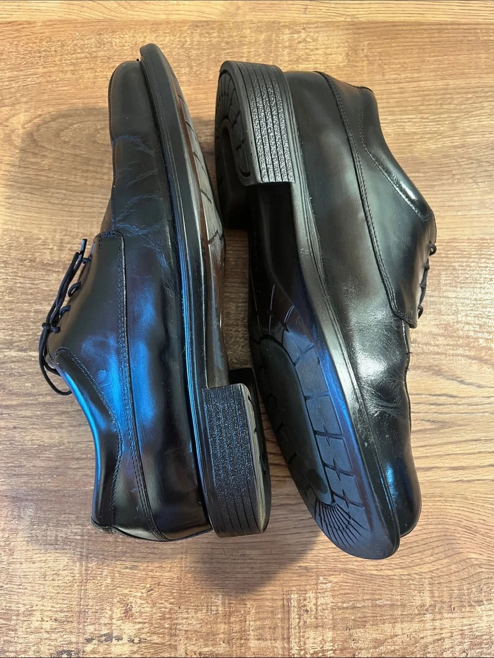 Rockport Waterproof Black Leather Lace-Up Oxford Dress Shoes Dynamic Suspension